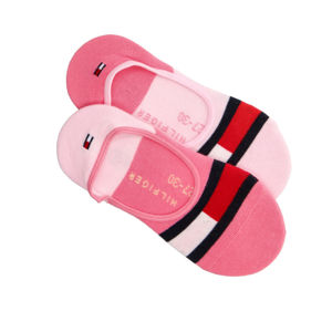 Tommy Hilfiger dívčí růžové ponožky 2pack - 35/38 (101)